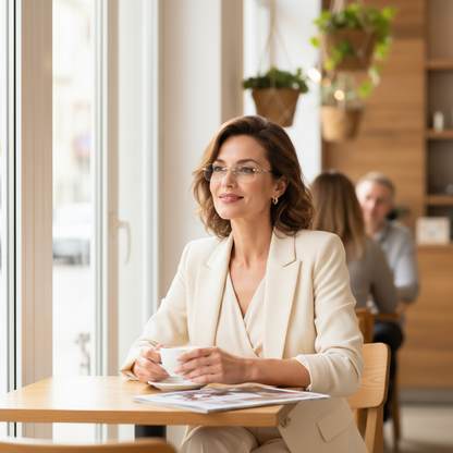 Ultra-Light Rimless Blue Light Reading Glasses | Anti-Fatigue