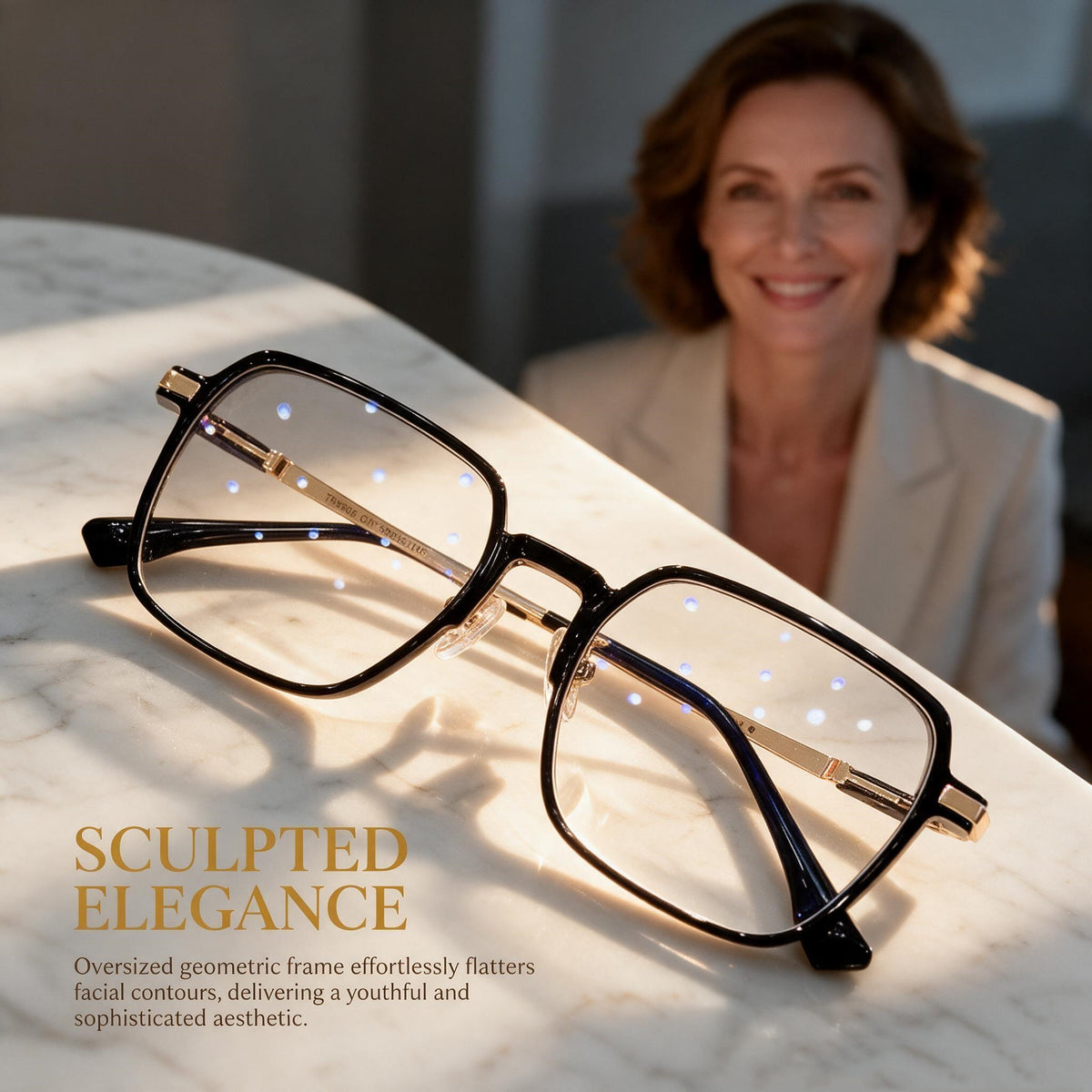 Fashion-Forward Oversized Reading Glasses for Women – Modern Photochromic & Blue Light Blocking Readers