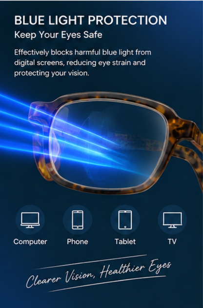 Chic Tortoiseshell Reading Glasses for Women – Stylish Anti-Blue Light Readers