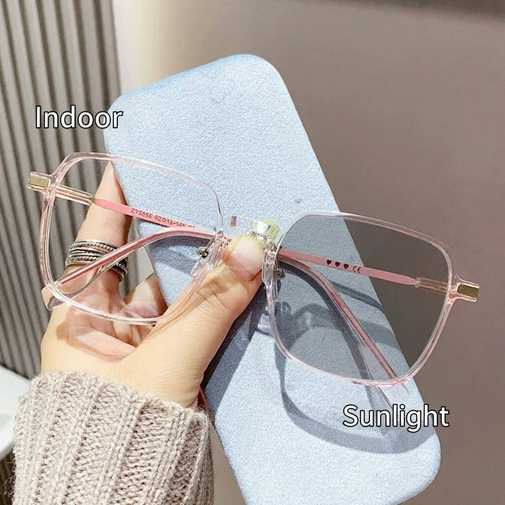 Fashion-Forward Oversized Reading Glasses for Women – Modern Photochromic & Blue Light Blocking Readers